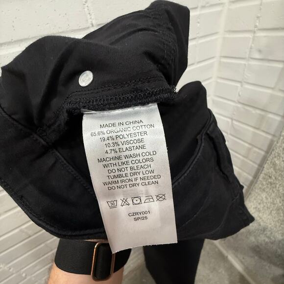 Quince NWOT Stretch High Rise Wide Leg Jeans Black Sz 29 30" - Picture 8 of 14